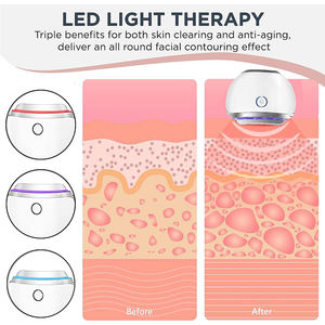 Tavola da massaggio per terapia con vibrazione Del calore microcorrente Cuidados Del Rostro Lifting facciale ghiaccio Gua Sha massaggiatore Alat - Product Image 5
