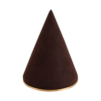 Furunde Offre Spéciale personnalisé marron Micro Fiber bijoux accessoires anneau collier Bracelet bijoux fenêtre affichage ensemble