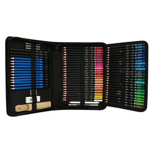 NOVISON - Juego de 71 Lápices de Dibujo Solubles Multicolores Profesionales - Product Image 1