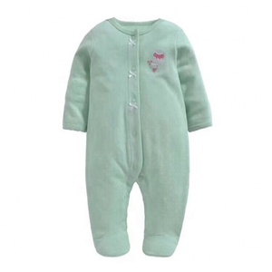 Pyjama 100% coton à manches longues, nouvelle collection, combinaison pour bébé, haut de gamme, Super doux, manches longues, vente en gros - Product Image 1