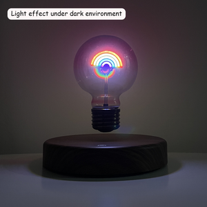 Ampoule décorative suspendue <span class=keywords><strong>arc</strong></span>-<span class=keywords><strong>en</strong></span>-<span class=keywords><strong>ciel</strong></span> <span class=keywords><strong>en</strong></span> forme de cœur à lévitation magnétique - Product Image 5