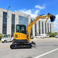 Livraison gratuite EPA Excavator 3,5 tonnes Kubota Engine Crawler Digger Farm Mini Bagger Mini Excavator With Thumb Bucket