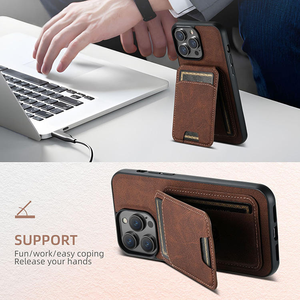 Étui de téléphone en cuir PU de luxe avec porte-cartes magnétique pour <span class=keywords><strong>iPhone</strong></span> 16 15 14 13 Pro Max Plus XS <span class=keywords><strong>XR</strong></span> 16ProMax - Product Image 6