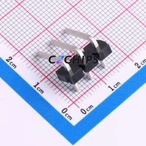 HPM-03-02-T-S-RA Pin Header Bent Lead Through Hole,P=5.08mm Connector 5.08mm Right Angle Insert Single Row 3P - Product Image 2