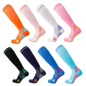 Professional Quick Dry Sports Outdoor Running Medical Socks Terry Sole High Elasticity Long Compression Socks