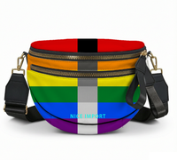 Sac à bandoulière Homoflexible Rainbow Shell pour femme, sac de loisirs léger avec fermeture éclair pour le quotidien