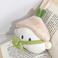 Porte-clés en peluche Luosusu Taoyuan des profondeurs des montagnes, adorable pendentif de sac en forme de radis, accessoire de jeu, cadeau pour sac à dos