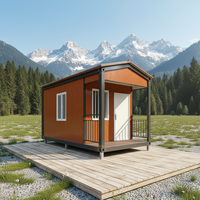 Maison Conteneur Modulaire Préfabriquée de Luxe en Panneaux Sandwich, 10ft 20ft 40ft, Amovible, pour Bureau, Hôtel, Chambre