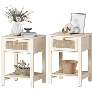Quality New Furniture Vietnam Modern Bedroom Furniture High Quality OEM Nightstand Home Solid Wood <b>BEDSIDE</b> TAB MD04 - Product Image 4