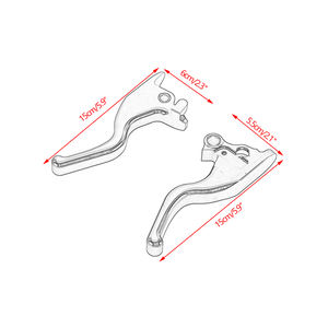 Palanca de Control de <span class=keywords><strong>mano</strong></span> de tres dedos para motocicletas <span class=keywords><strong>Harley</strong></span>, accesorio para Softail Breakout FXBR 2018-2019, Breakout 114 FXBRS 2018-2020 - Product Image 2