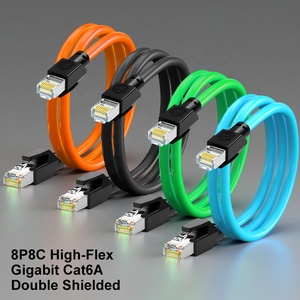 Câble Profinet <span class=keywords><strong>RJ45</strong></span> 8P8C de qualité industrielle, blindé <span class=keywords><strong>double</strong></span>, S/FTP Cat6A, pour applications industrielles, aériennes, ferroviaires et sous-marines, OEM ODM - Product Image 3