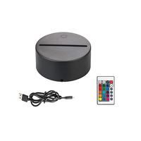 Lampe de nuit à affichage LED CALCA 16 couleurs support de panneau de plaque acrylique câble USB interrupteur tactile à distance nuit 3D Espagne Stock 6 ensembles/paquet