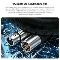 Connecteur audio XLR 3 broches mâle/femelle avec boîtier en acier inoxydable pour microphone, table de mixage et système audio DJ