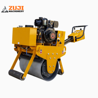 Compacteur vibrant à double tambour ZUJI Honda, mini-rouleau compresseur portatif ZJ600S - Vente Flash