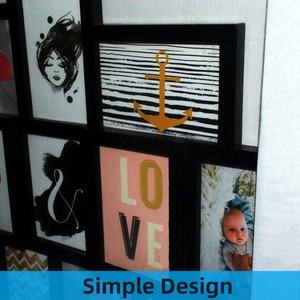Hot Customized 51.5x61cm Big Size Acrylic Plastic Family Photo <strong>Frame</strong> Glass Sublimation Picture <strong>Multiple</strong> <strong>Frames</strong> Wholesale Fashion - Product Image 3
