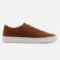 Chaussures décontractées pour hommes en daim plat personnalisées, style classique, vente en gros