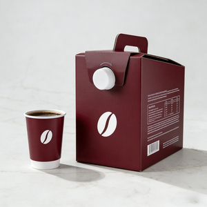 Scatola Personalizzata per Caffè <span class=keywords><strong>da</strong></span> <span class=keywords><strong>Asporto</strong></span> 1l 2l 3l 5l, Confezione per Vino, Dispenser Bag-in-Box, Scatola <span class=keywords><strong>da</strong></span> 96 once per Caffè <span class=keywords><strong>da</strong></span> <span class=keywords><strong>Asporto</strong></span> - Product Image 1