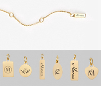 Pendentif personnalisé en acier inoxydable avec texte, logo ou nom, breloque extenseur pour collier ou bracelet, bijou DIY pour animaux de compagnie