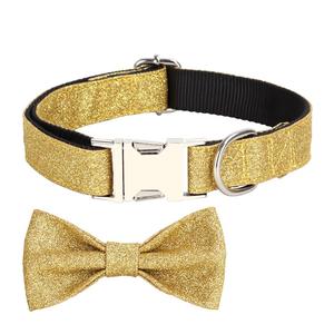<span class=keywords><strong>Bling</strong></span> Dog Bow Tie Party Christmas <span class=keywords><strong>Pet</strong></span> Collar Outdoor Walking Nylon Collar Accesorios para mascotas Suministros - Product Image 3