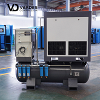 Compresseur d'air à vis industriel VERDES 500L 10bar 4 en 1 Compresseurs d'air à vis rotatifs avec réservoir de séchage pour atelier