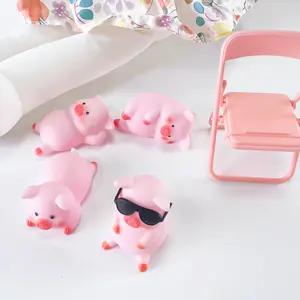 새로운 귀여운 개 장난감 핑크 비명 고무 돼지 애완 동물 장난감, 장식, 어린이를위한 아기 목욕 장난감.