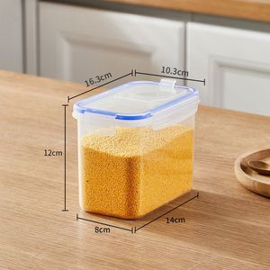 Household Plastic Airtight Preservation Jar Moisture Insect Proof Storage <b>Container</b> for Grain <b>Flour</b> Dry Food Storage - Product Image 6