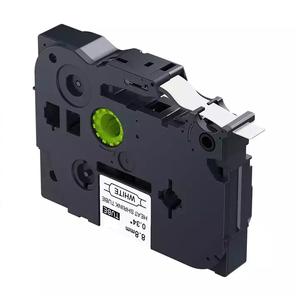 Drucker etikett Hse-221 Schwarz auf Weiß 8,8mm Schrumpf schlauch bänder Kompatibel mit Brother <span class=keywords><strong>P</strong></span>-touch Schreibmaschine - Product Image 1