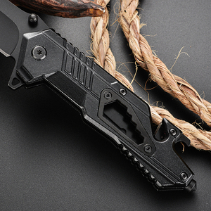 Lhmd118 đa chức năng Công cụ tích hợp xử lý lớp phủ màu đen gấp lưỡi dao với cửa sổ Breaker mở chai - Product Image 4