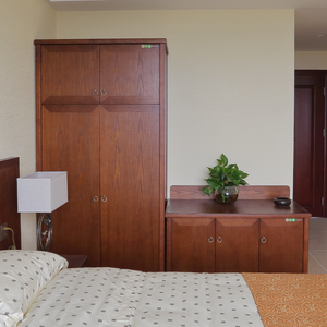 Juego de Muebles de Dormitorio Estilo Asiático para Hotel, Resort, Cama Queen/King de Madera, Fabricado para Proyectos - Product Image 2