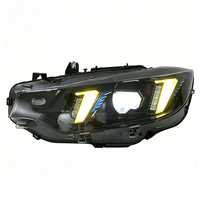 SJC USA STOCK LOCAL pour BMW Série 4 F32 F80 F82 F33 F36 2013-2019 Phares Snake-eye Tricolores Blanc & Jaune & Ambre en Gros