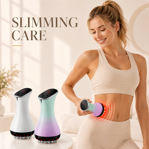 Appareil de drainage lymphatique portatif, brosse de massage corporel pour sculpter les méridiens, <span class=keywords><strong>anti</strong></span>-<span class=keywords><strong>cellulite</strong></span>, grattoir électrique Gua Sha, masseur à ventouses - Product Image 1