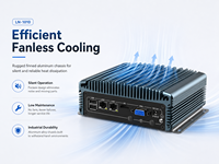 Computadora Integrada con Doble LAN, Amplio Rango de E/S, Windows y Linux, SSD para Kiosco y Gateway, Compatible con Windows y Linux, PC Industrial Integrado