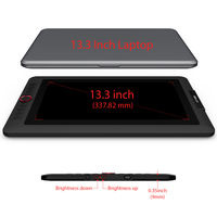 Tablette graphique XP-Pen Artist 13.3 Pro avec stylet sans batterie, 8192 niveaux de pression, écran de dessin de 13,3 pouces