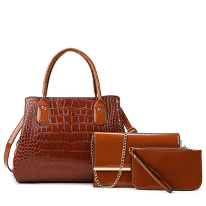 Bộ Túi Xách Và Ví Nữ Thời Trang Cao Cấp MOQ Thấp Túi Xách Nữ 3 Chiếc Có Logo In Tùy Chỉnh - Product Image 2