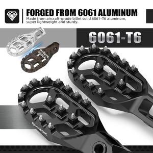 NiceCNC moto forgé repose-pieds repose-pieds pédale pour 2024 <span class=keywords><strong>GasGas</strong></span> EC300 EC250 <span class=keywords><strong>EC</strong></span> EX MC <span class=keywords><strong>125</strong></span> 250 300 250F 350F 450F ECF EXF MCF - Product Image 5