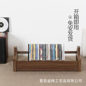 Wooden Desktop <b>Cd</b> <b>Rack</b> Minimalist Design <b>Storage</b> For Home Office Use - Product Image 3