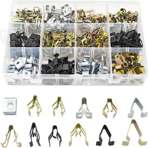Auto Dashboard <b>Trim</b> <b>Clips</b> Size 12 Metal Retainers For Repair Universal Fit Stainless Steel PJ45934 - Product Image 5