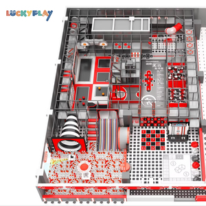 LUCKYPLAY Diseño Personalizado, Centro Deportivo Temático <span class=keywords><strong>Tide</strong></span> Play, Circuito de Obstáculos, Solución Llave en Mano para Parques Infantiles Comerciales Interiores, PVC y Acero - Product Image 1