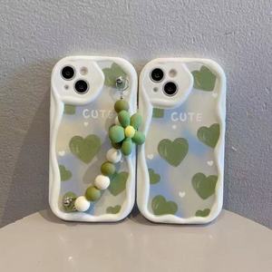 <span class=keywords><strong>Coque</strong></span> de téléphone portable antichoc en TPU souple <span class=keywords><strong>avec</strong></span> lanière de poignet à motif de fleurs de dessin animé mignonnes pour 6-16 Pro Max - Product Image 4