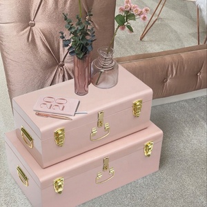 Bộ 2 thân cây lưu trữ kim loại màu hồng với móc kim loại vàng thân cây trang trí cho khách sạn nhà quà tặng trang trí - Product Image 4