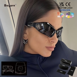 <span class=keywords><strong>Gafas</strong></span> <span class=keywords><strong>de</strong></span> Sol Boyarn con Tecnología Futurista, <span class=keywords><strong>Gafas</strong></span> <span class=keywords><strong>de</strong></span> Moda Y2K Hip Hop para Hombre, <span class=keywords><strong>Gafas</strong></span> <span class=keywords><strong>de</strong></span> Sol Novedosas para Exteriores - Product Image 2