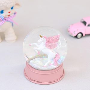 Boules à neige pour filles 100MM <span class=keywords><strong>Paillettes</strong></span> roses 4,534cm <span class=keywords><strong>Licorne</strong></span> Cadeaux de Noël et d'anniversaire pour amies et épouses - Product Image 4