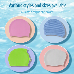 Cuffia da Nuoto in Silicone Impermeabile per Adulti, Unisex, per Ragazzi e Ragazze, Design Extra-Large Non Stringente, Colore Solido, Stampa Serigrafica, Produzione di Fabbrica - Product Image 1