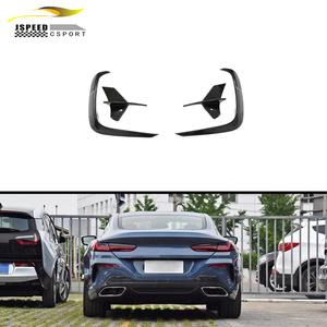Parachoques trasero de fibra de carbono para coche, Canards laterales para <span class=keywords><strong>BMW</strong></span> Serie 8, <span class=keywords><strong>M850i</strong></span>, x-drive, m-sport, 2D, 2018-2022, G14 G15, 4 Uds. - Product Image 2