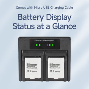 เครื่องชาร์จแบตเตอรี่แบบคู่ EN-EL23พร้อมพอร์ต USB ชนิด C สำหรับกล้อง <span class=keywords><strong>Z50</strong></span> /zfc/ <span class=keywords><strong>Z50</strong></span> <span class=keywords><strong>II</strong></span>-จอแสดงผล LCD และแบตเตอรี่คู่รองรับ - Product Image 4