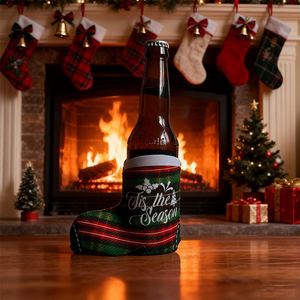 Funda para taza con forma de bota navideña festiva - Product Image 1