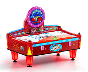 Tavolo da Air Hockey a Moneta con Funzione Pinball, Modalità Singola e Multi-palla, Sensore di Movimento, Gioco Interattivo in Legno, 1 Anno di Garanzia - Product Image 2