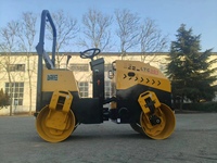 Mini-compacteur routier diesel LTC301 1 tonne 25 kN à double tambour vibrant pour la construction routière