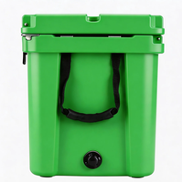 Glacière portable moderne rotomoulée, isotherme, étanche, réutilisable, 33QT, pour camping et pique-nique en extérieur, avec trou de drainage pour boîtes alimentaires