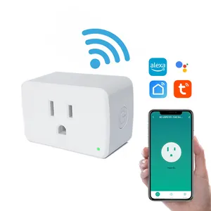 15a Google Home Mini Tuya Alexa US Standard Kunststoff Wifi Smart Safety Multi Plug Outlet